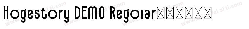 Hogestory DEMO Regolar字体转换
